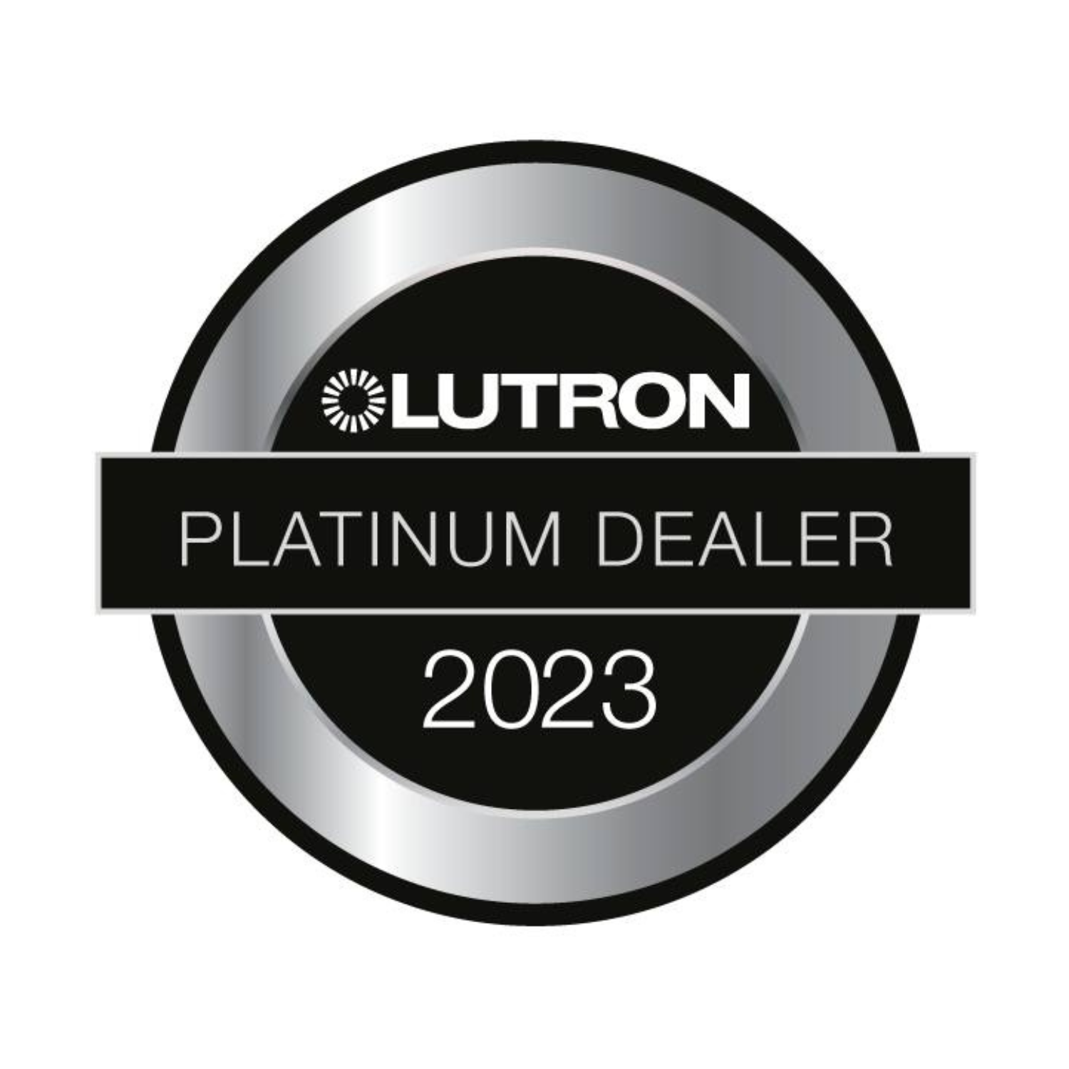 Lutron Platinum Dealer Badge for 2023