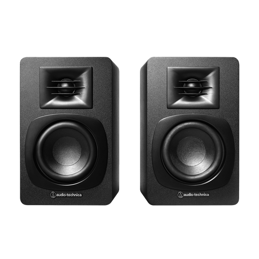 Audio Technica AT-SP3X Powered Bookshelf Speakers (Pair) - Automated Entertainment Inc.