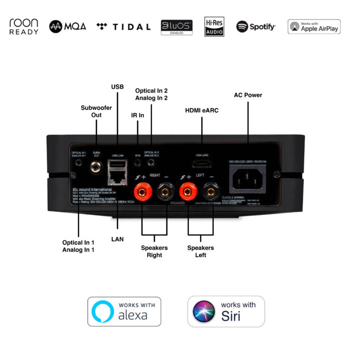 Bluesound Powernode Streaming Amplifier - Automated Entertainment Inc.