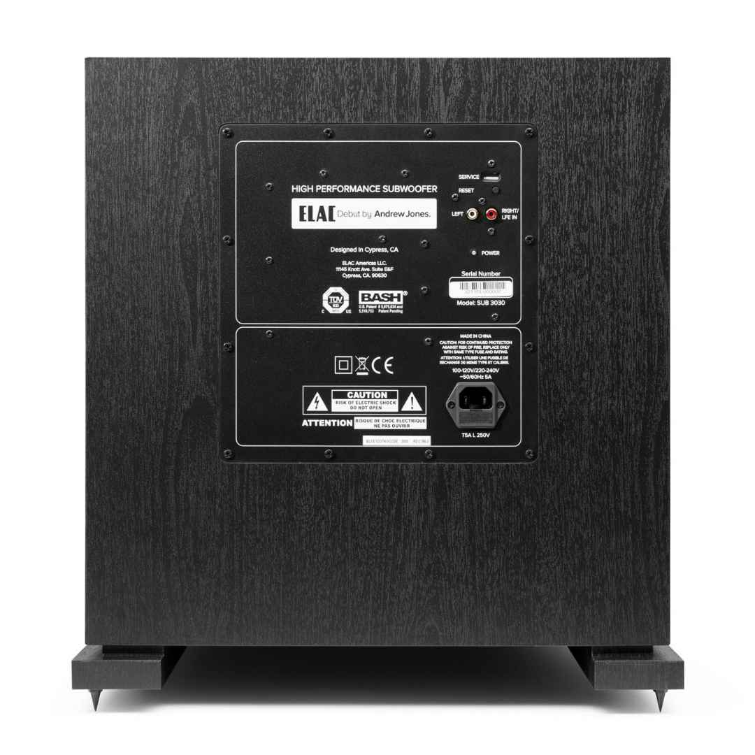 ELAC Debut 2.0 SUB3030 12" 1000W Powered Subwoofer with AutoEQ