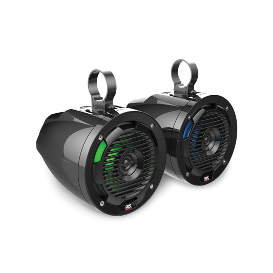 MTX Mud Series MUD65PL 6.5" 50W RMS 4Ω Cage Mount Coaxial Speakers with RGB LED (Pair)