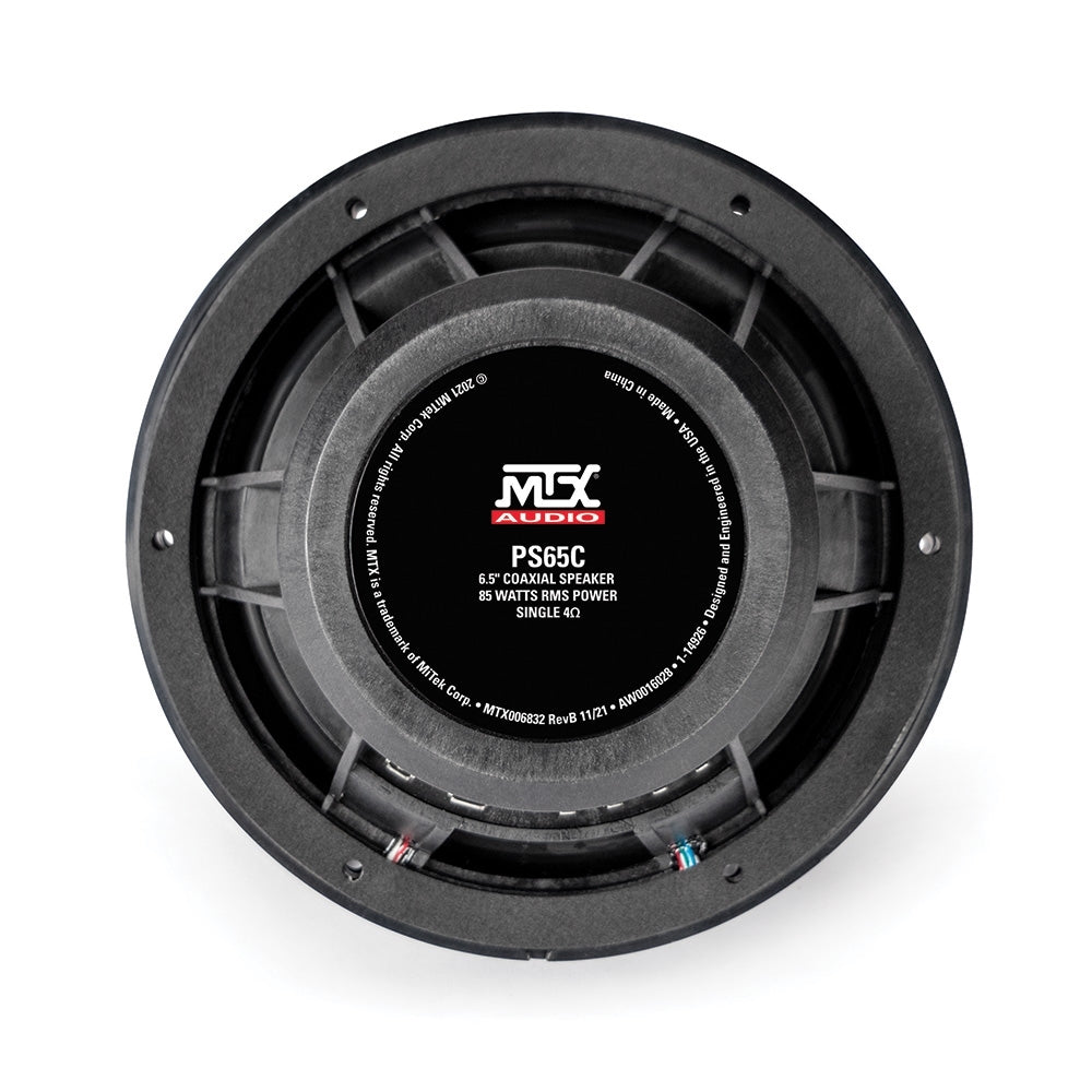 MTX Mud Series 6.5" 50W RMS 4Ω Cage Mount Coaxial Speakers with RGB LED (Pair)