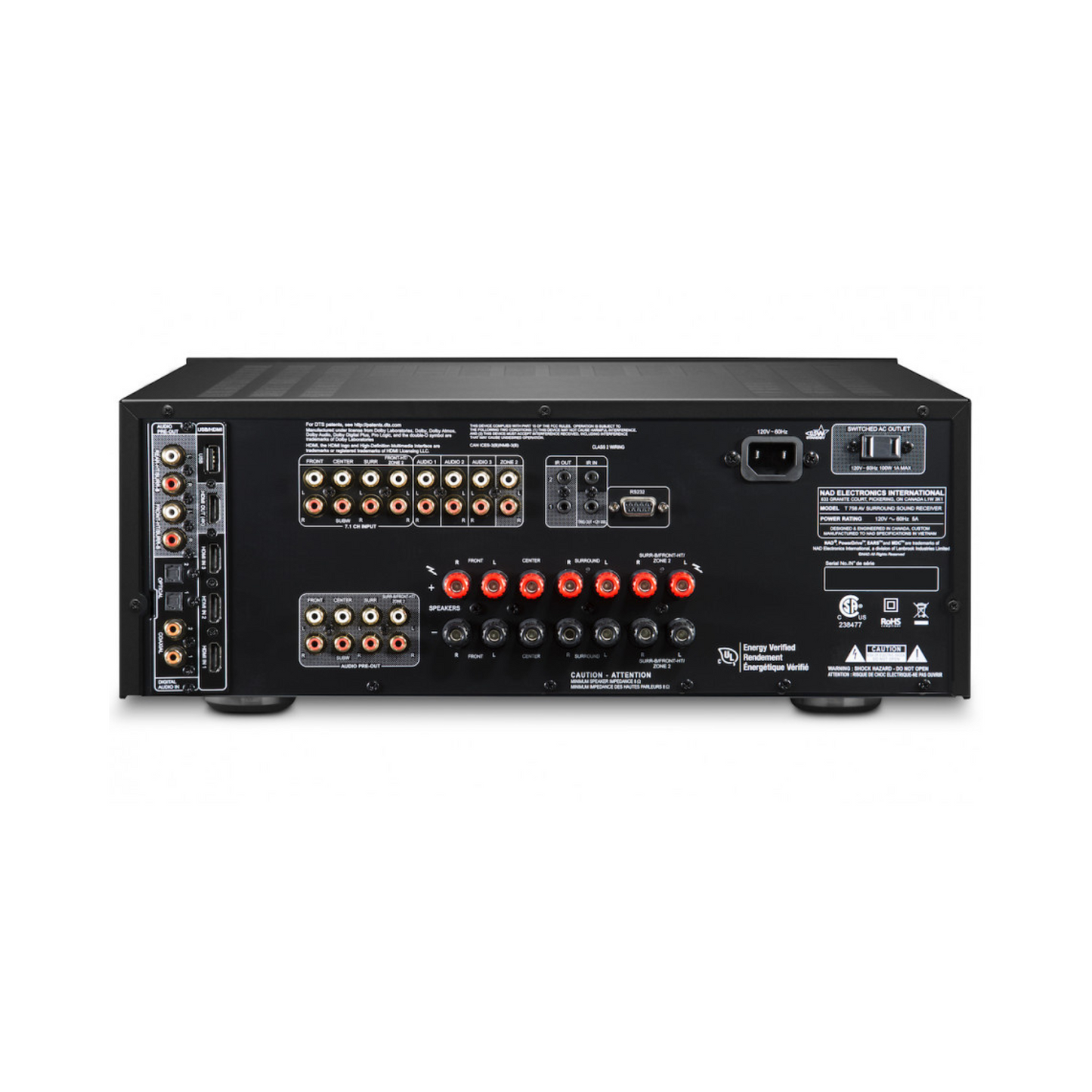 NAD T758 V3i AV Surround Sound Receiver