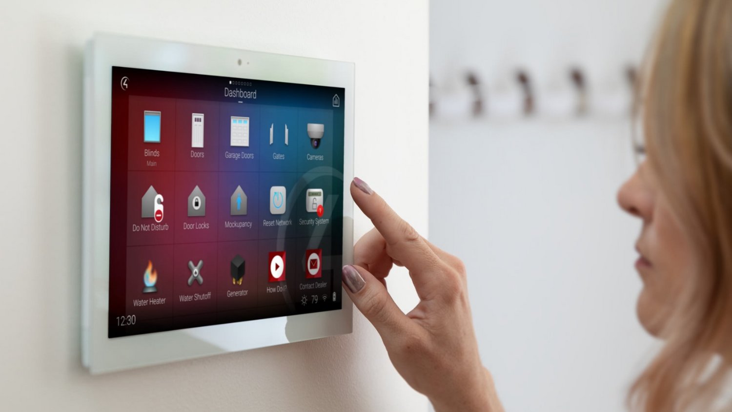 Home Automation Control4 Touch Panel with OS3