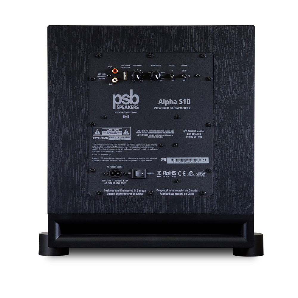 PSB Alpha S10 10" 150W Powered Subwoofer