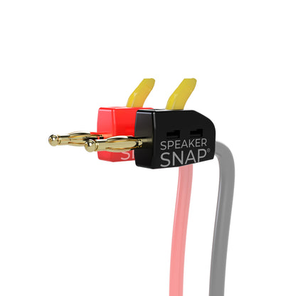 Speaker Snap Banana Plugs Toolless, Red & Black 50 Pair / 100 Pieces