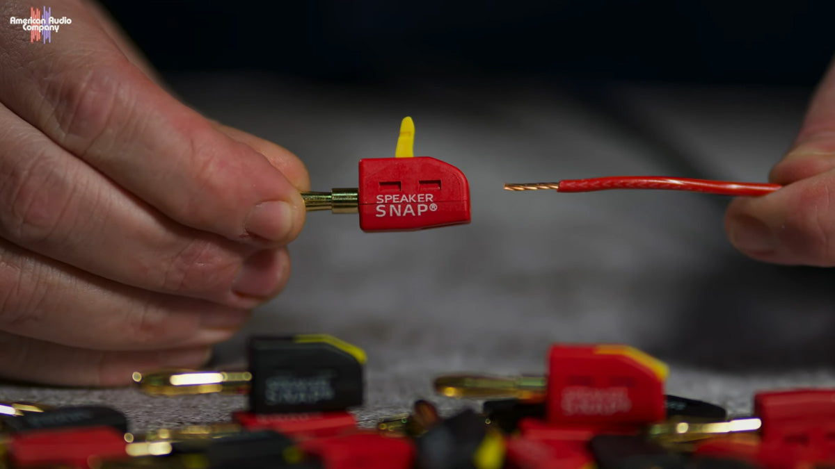 Speaker Snap Banana Plugs Toolless, Red & Black 50 Pair / 100 Pieces