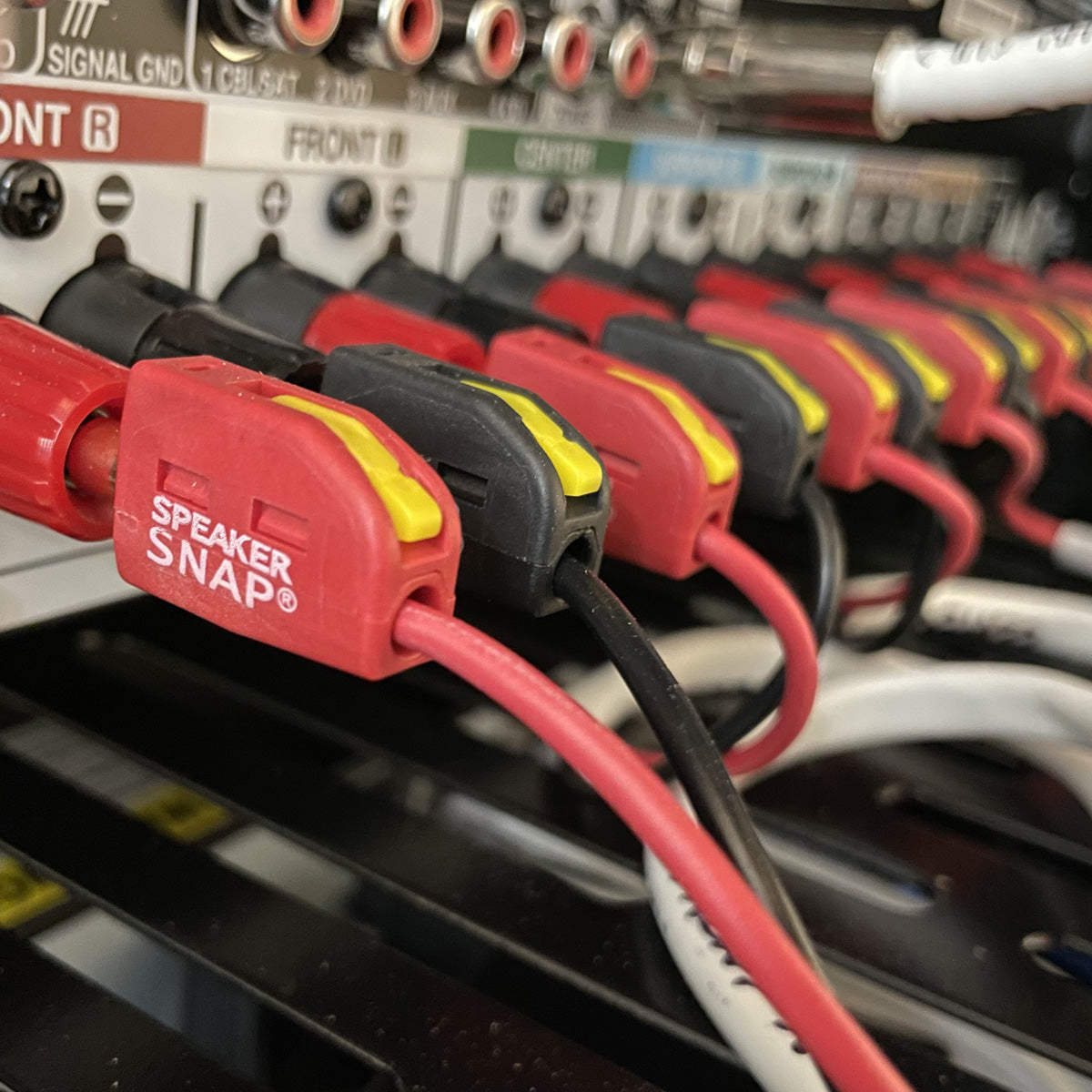 Speaker Snap Banana Plugs Toolless, Red & Black 50 Pair / 100 Pieces